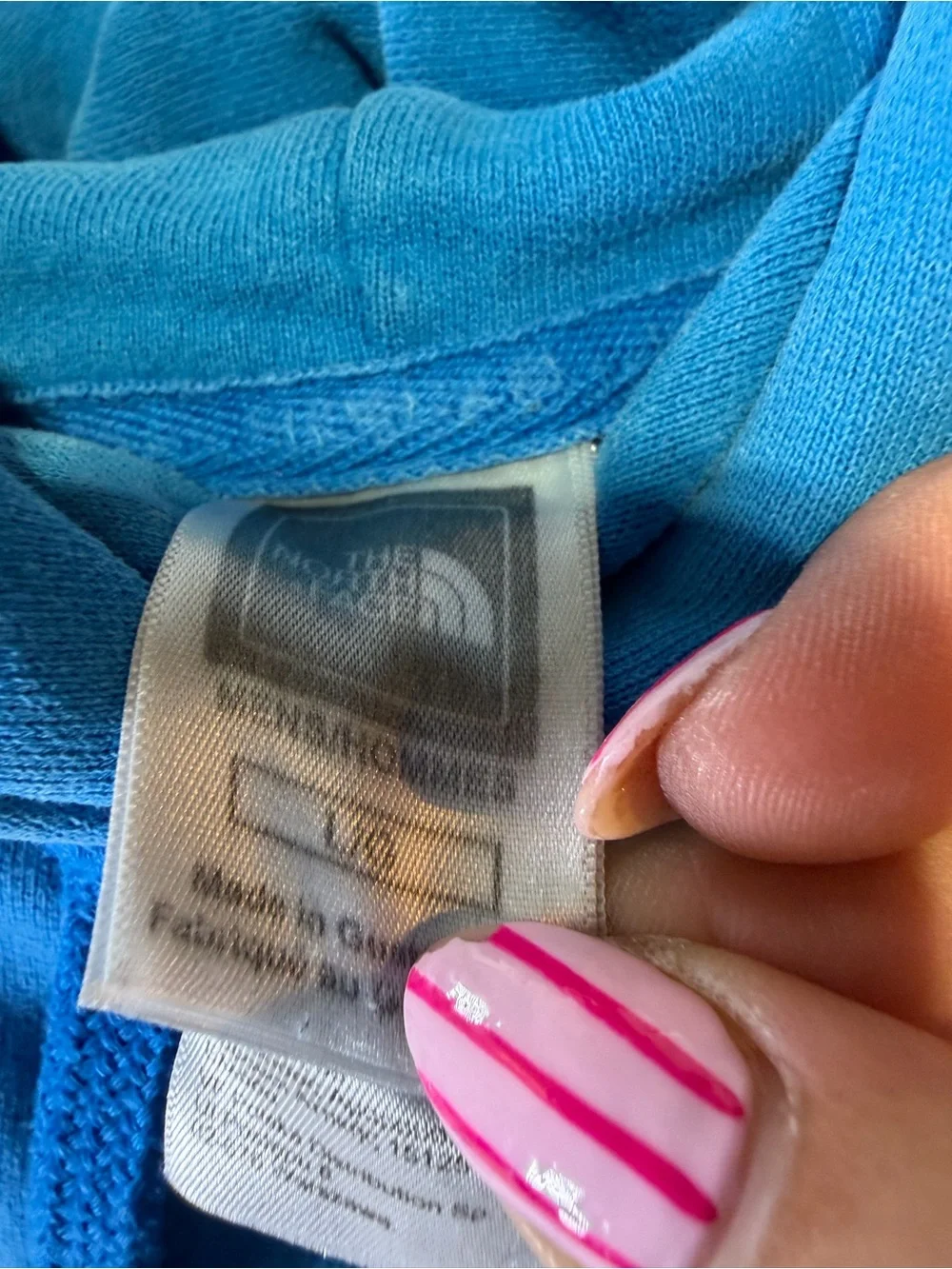 The North Face Turquoise Blue Logo Pullover Hoodie